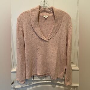 J. Jill Soft Pink V-Neck Sweater